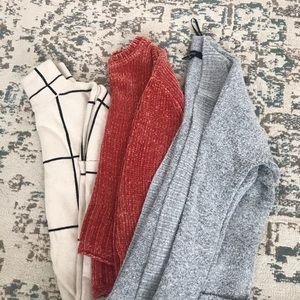 Lot of 3 sweaters. Size small